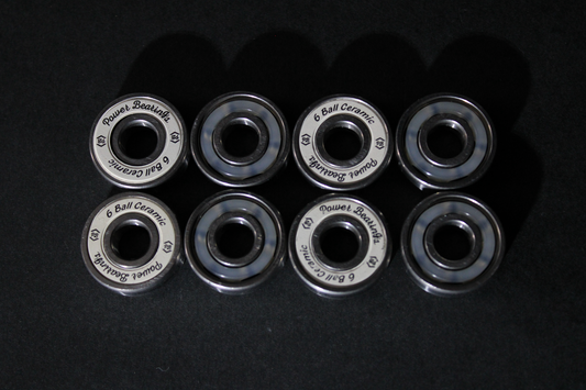 Power Bearings 6-Ball Ceramic inline skate bearings